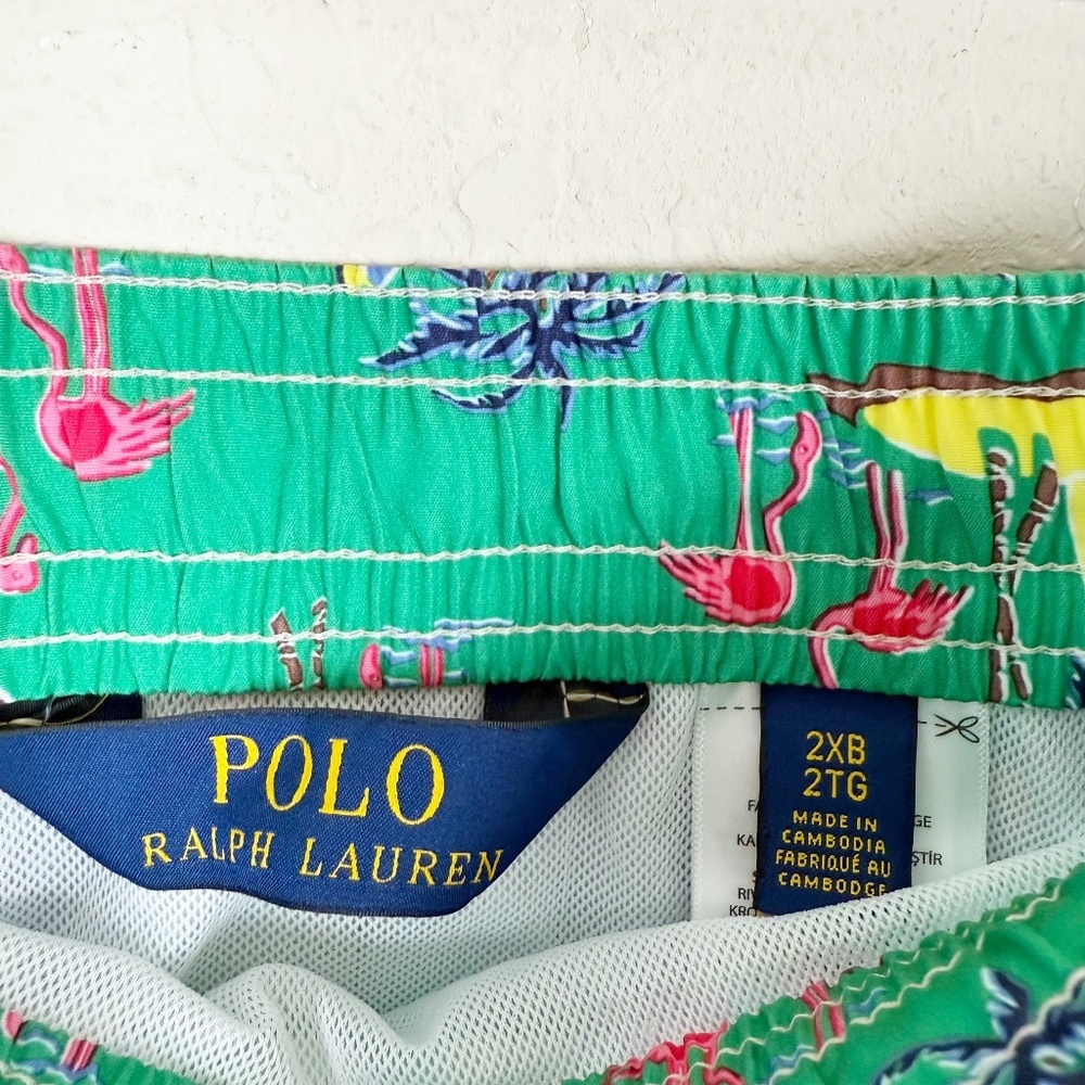 Polo Ralph Lauren Green Swim Trunks Mens Size 2XB - Picture 3 of 6
